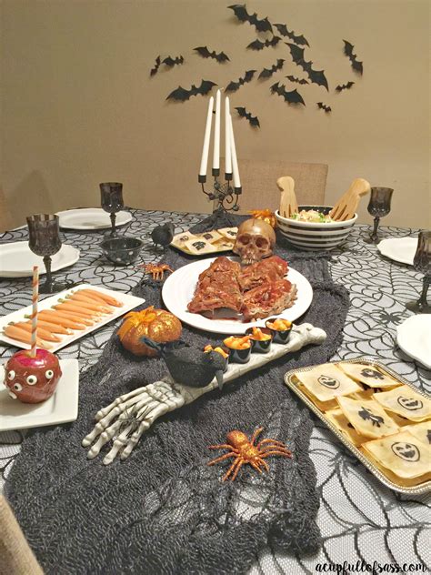 These simple comfort foods will always satisfy your guests. Halloween Dinner Party Ideas. Host your own Halloween ...