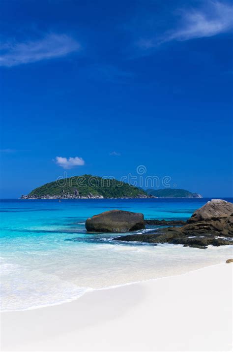 Sunshine Tropical Scene Beach Tachai Island Thailand