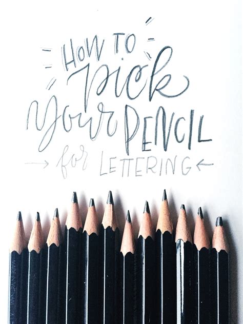 How To Pick Your Pencil For Lettering Tombow Usa Blog