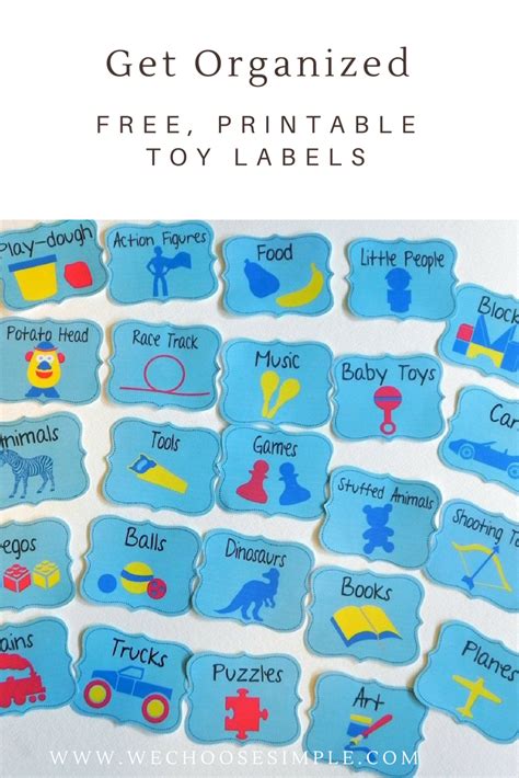 Toy Labels Printable Free Printable Toy Bin Labels That Can Be Customized With Photos To Help