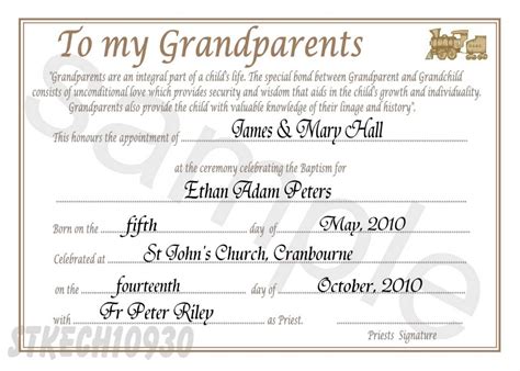 Godparent Certificate Template Religious Godfather In Baby