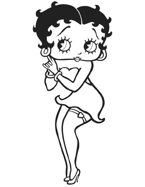 Desenhos De Betty Boop Para Imprimir E Colorir Pintar