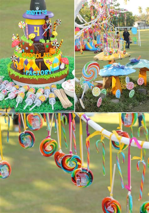 kara s party ideas willy wonka chocolate factory candy birthday party planning ideas