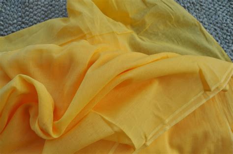 Indian Yellow Muslin Cloth Voile Fabric Sheer Lining Fabric Etsy