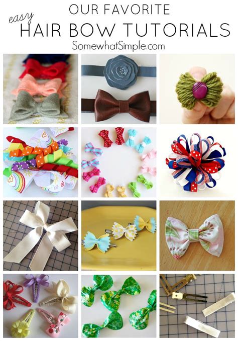 How To Make A Hair Bow 10 Tutorials Somewhat Simple