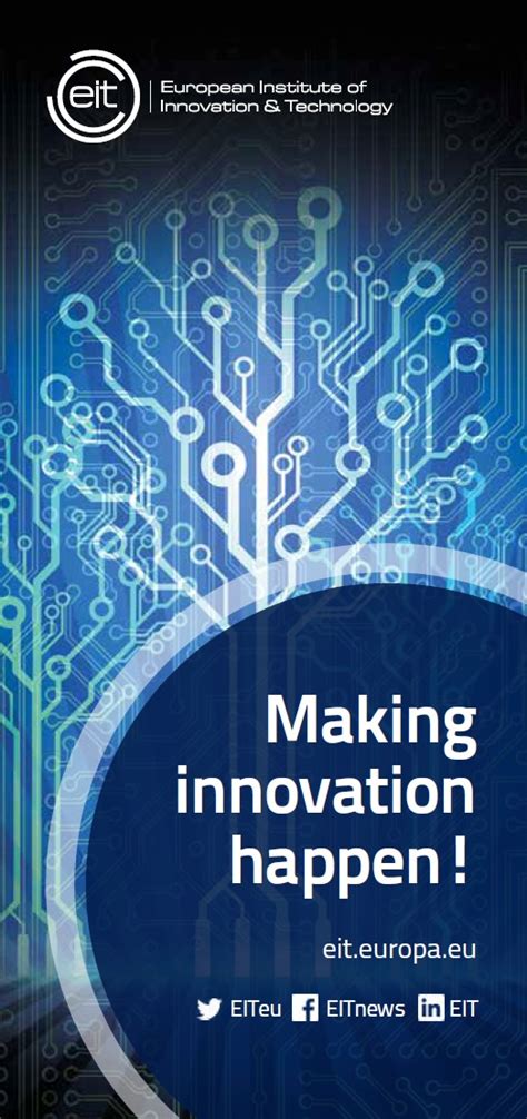Eit Leaflet Making Innovation Happen European Institute Of