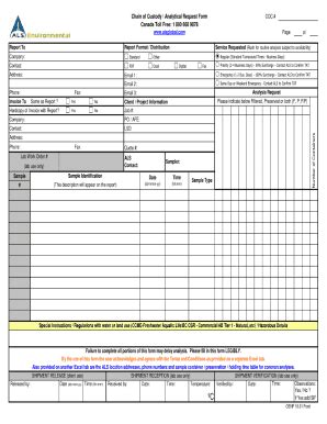 Chain Of Custody Form Printable Fill And Sign Printable Template Online