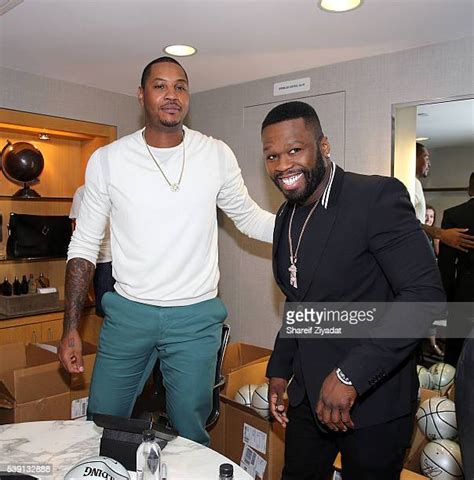Carmelo Anthony And 50 Cent Celebrate The Frigo New Collection Photos