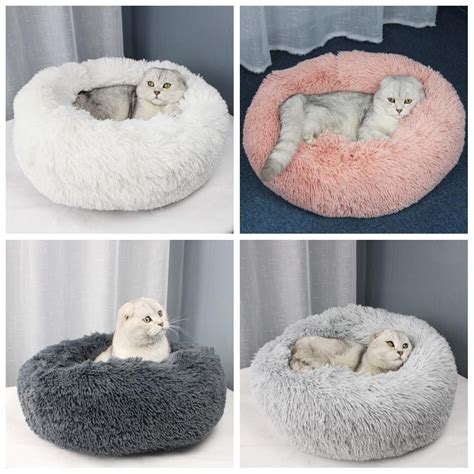 Fleecy Donut Calming Bed Cat Bed Dog Bed Cool Dog Beds