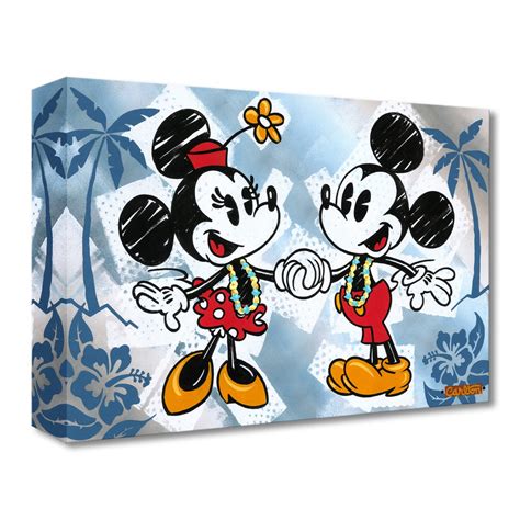 Mickey And Minnie Mouse This Is Bliss Giclée On Canvas By Trevor