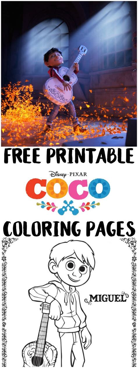Then it is time for the kiddos to have a ton of fun coloring! Everything We Know About Disney Pixar's Coco {Plus Free ...
