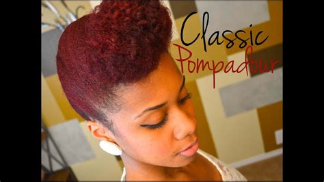 Simple and easy natural hairstyles for black women & girls. Updo Natural Hair Tutorial: Classic Pompadour - YouTube