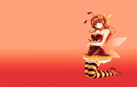 Wallpaper Girl Bee Anime Art Costume Bee Images For Desktop