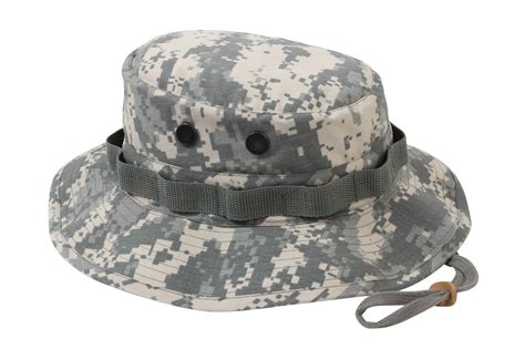 Rothco Rip Stop Military Boonie Bucket Hat Acu Digital Adjustable