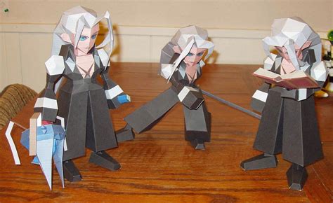 Final Fantasy Papercraft Sephiroth Papercraft Free Download And Paper