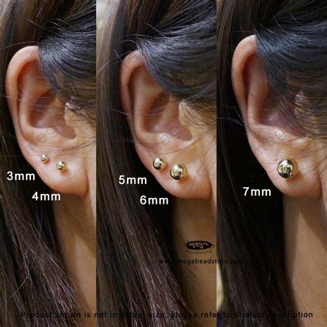 K White Gold Stud Earrings K Gold Studs Diamond Earrings Jewellery Making Materials