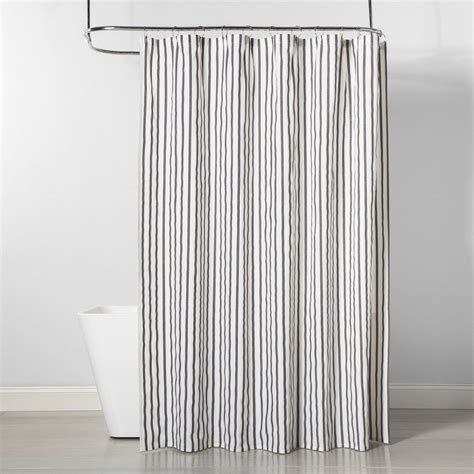 Stripe Shower Curtain Blackwhite Project 62 Striped Shower