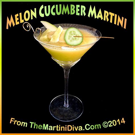 The Martini Diva Melon Cucumber Martini