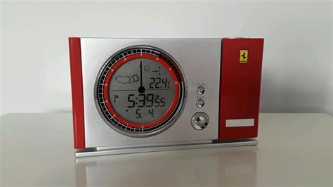 Oregon Scientific Ferrari Alarm Clock And Weather Station In