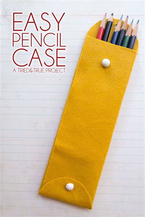 Easy Hand Sewn Diy Pencil Case