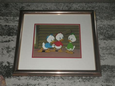 Disney Ducktales Huey Dewey And Louie Animation Cel Wproduction