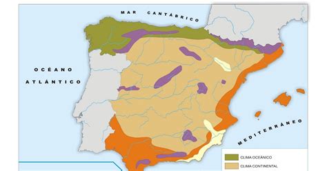 Aprender A Educar Zonas Climáticas De España