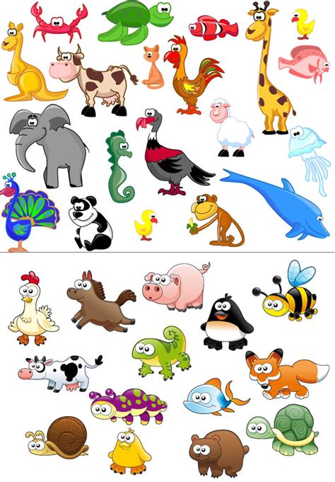 Free Download Cartoon Pictures Of Animals Funny Cartoon Animals