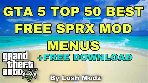 Sprx Mod Xbox 1 Gta 5 Online Paradise Mod Menu Give