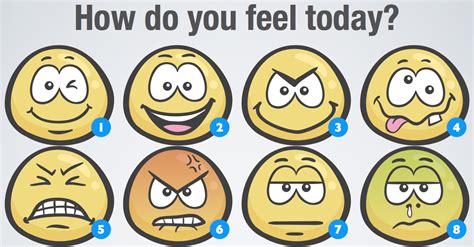 How Do You Feel Today Share Emoji Emoticon Feelings Happy Sad