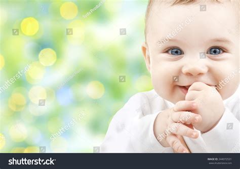 Children People Infancy Age Concept Beautiful Stock Photo 244072531