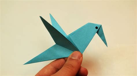 Easy Paper Bird Making Paper Flapping Bird Making Easy Step By Step