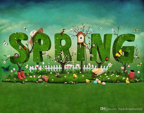 2020 Outdoor Green Nature Scenery Kids Spring Background