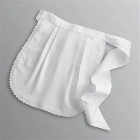 Cotton Plain White Kitchen Half Aprons For Restaurant Size Free Size At Rs 95piece In Indore