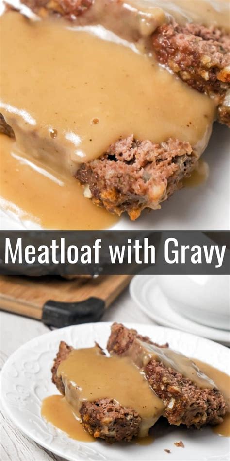 How to make the best meatloaf recipe. Meatloaf with Gravy is an easy 2 pound ground beef ...