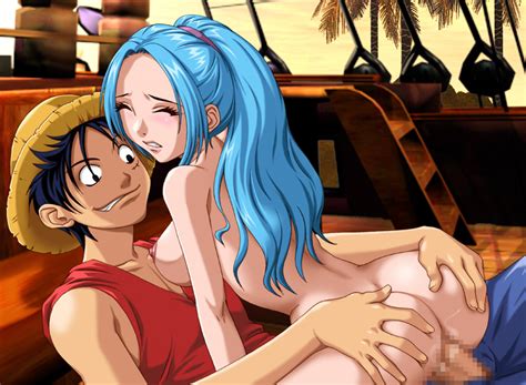 Vivi Riding Luffy One Piece Hentai Image