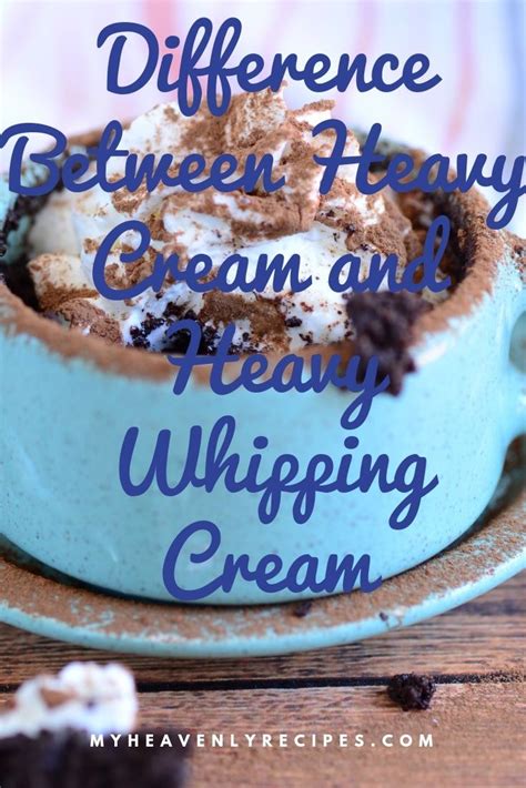 Whipping cream is one of my favorite ingredients to cook with. Difference Between Heavy Cream and Heavy Whipping Cream ...