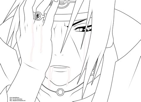 Add guidelines for itachi's body. Itachi Uchiha (LineArt) by AlexPetrow on DeviantArt