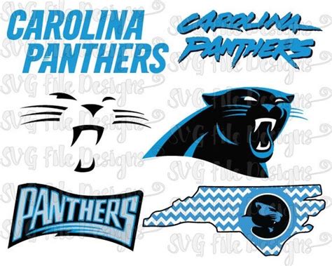Carolina Panthers Football Logo Design Cutting By Svgfiledesigns