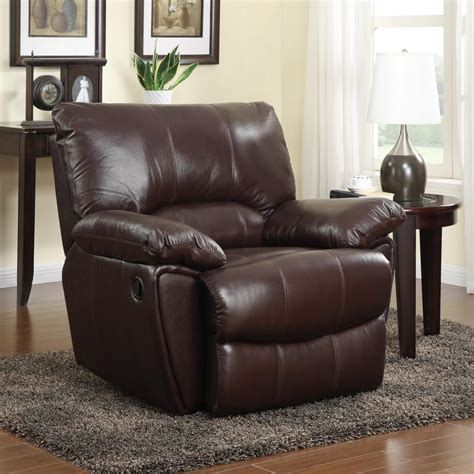 Clifford Brown Leather Reclining Living Room Set Kfrooms
