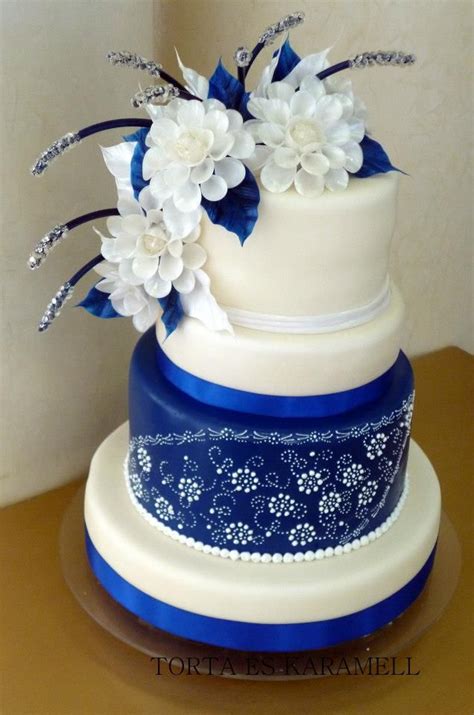 Blue And White Cake White And Blue Advisorasap