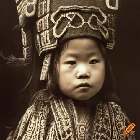 1910 Photography Of Ainu Children