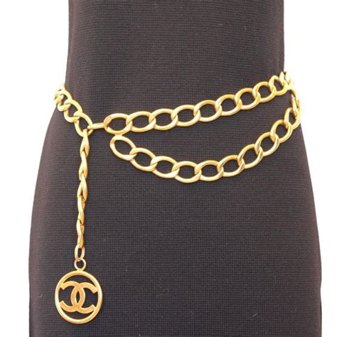 Chanel Golden Chain Belt At 1stdibs