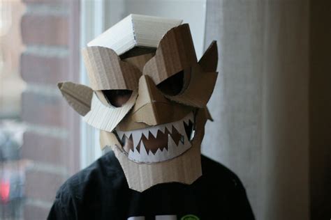 Mask Mask Cardboard Mask Halloween Wreath