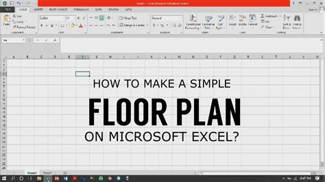 Make A Simple Floor Plan In Microsoft Excel Youtube