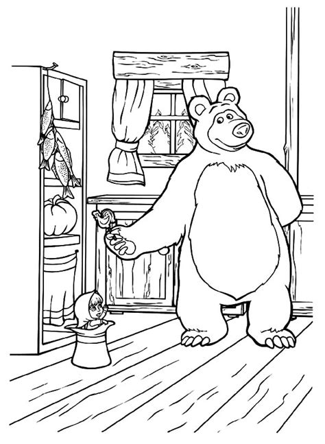 20 masha and the bear printable coloring pages for kids. Masha And The Bear Coloring Pages at GetDrawings | Free ...