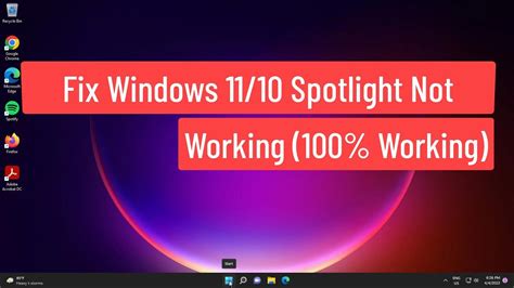 Fix Windows 1110 Spotlight Not Working 100 Working Youtube