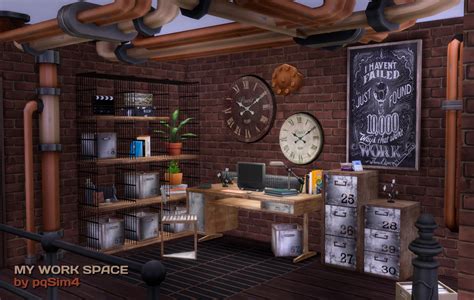 Sims 4 Ccs The Best Office By Pqsim4