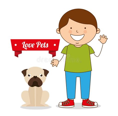Love Pets Stock Vector Illustration Of Love Friendship 60509118