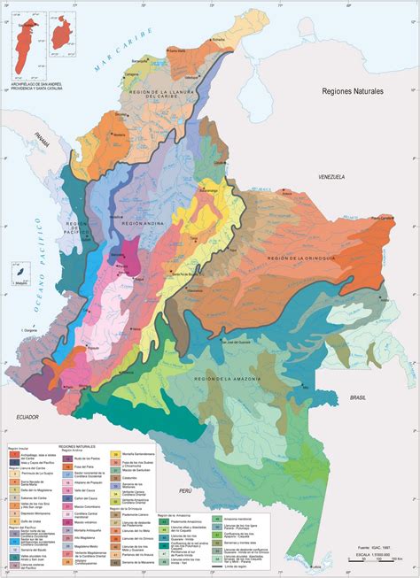 Mapa Economico De Colombia Con Sus Convenciones