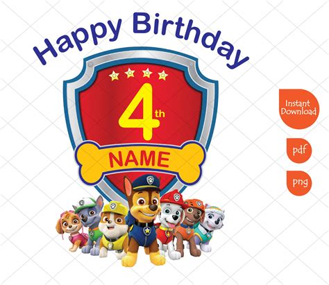 Paw Patrol Birthday Printable